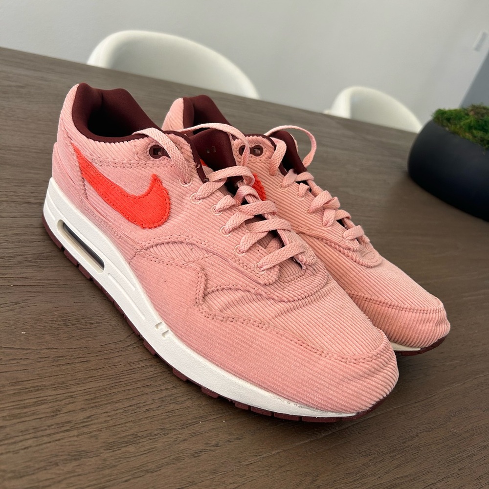 Nike Air Max 1 PRM Corduroy Coral Stardust men’s us 13
